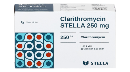 CLARITHROMYCIN 250 (H/20 VIÊN) - STADA