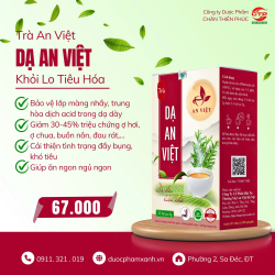 TRÀ DẠ AN VIỆT - Cải Thiện Chứng Đầy Hơi, Ợ Chua, Viêm Loét Dạ Dày (Hộp/25gói)