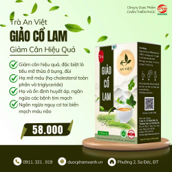 TRÀ GIẢO CỔ LAM AN VIỆT - Hỗ Trợ Giảm Cân Hiệu Quả, Hạ Cholesterol (Hộp/25gói)