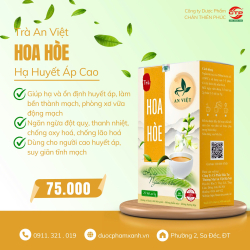 TRÀ HOA HÒE AN VIỆT - Hỗ Trợ Giảm Cân Hiệu Quả, Hạ Cholesterol (Hộp/25gói)